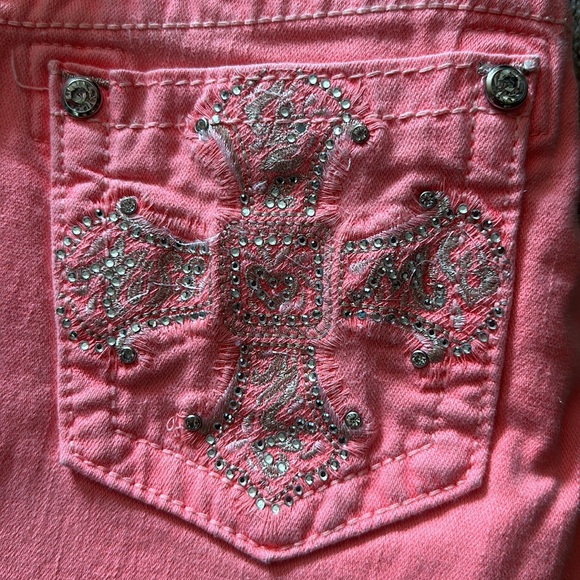 Miss Me size 27 neon pink jeans - Picture 3 of 9